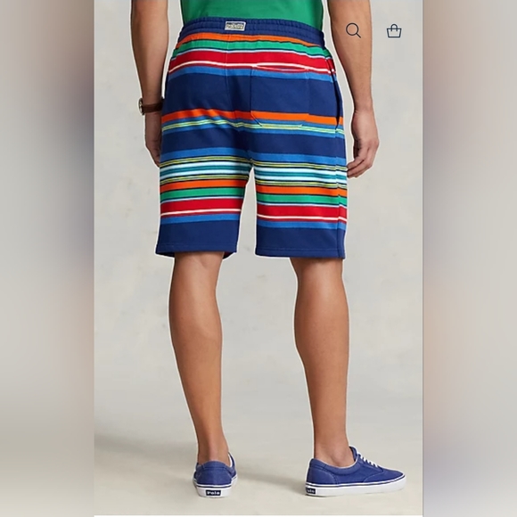 Polo Ralph Lauren Men Big & Tall Striped Fleece Short - Picture 2 of 7